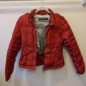 Andrew Marc Red Puffer Puffy Jacket Size S